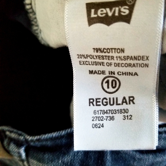 Levi's Girl Jean Size10 - Picture 3 of 5
